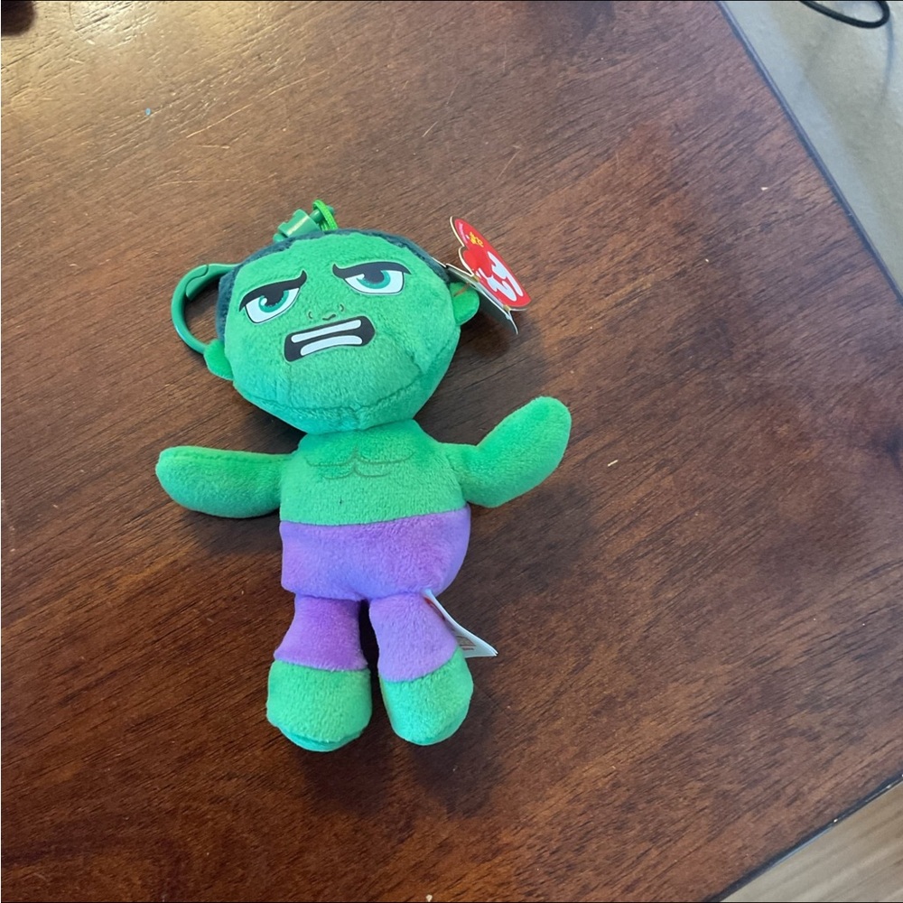 Incredible Hulk TY Beanie Babies 6" Plush Marvel.
